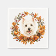 Westie Autumn Wreath