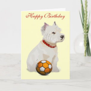 Westie "Birthday" Card