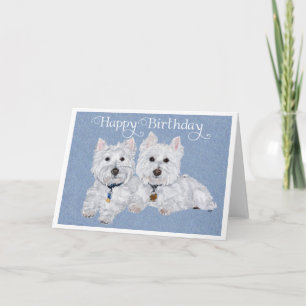 Westie Birthday Card