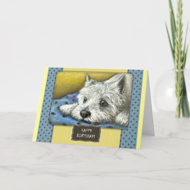 westie birthday card (Front)