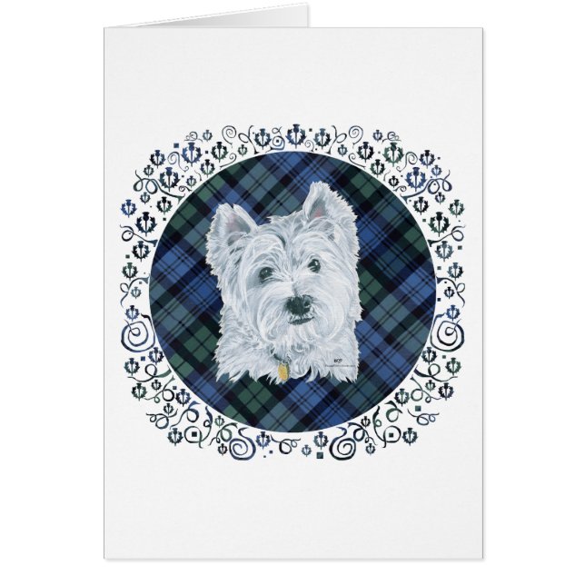 Westie Black Watch Tartan (Front)