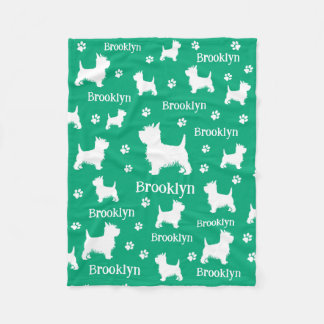 Westie Blanket Personalised West Highland Terrier