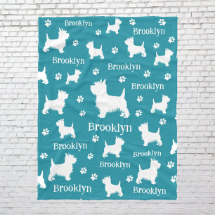 Westie Blanket Personalised West Highland Terrier