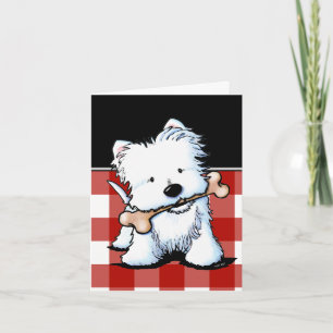 Westie Bone Appetit Greeting Card