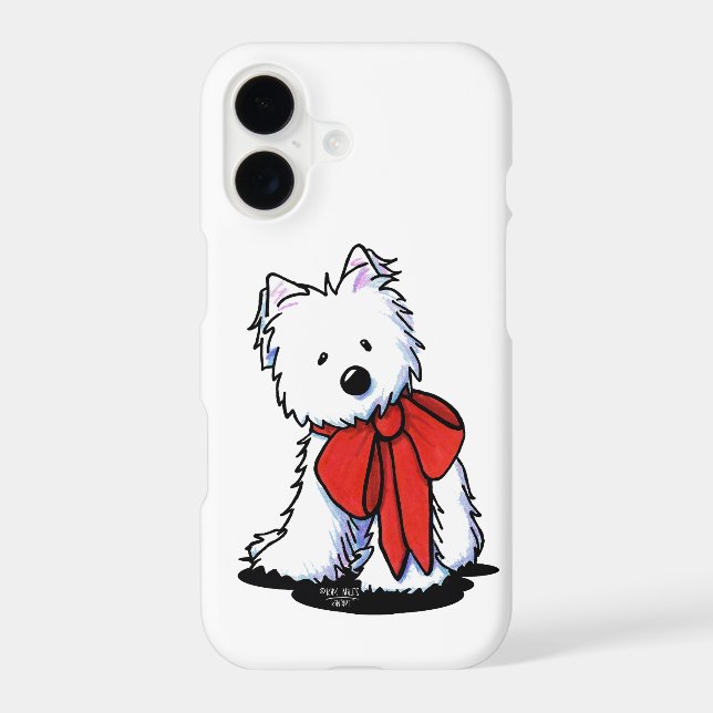 Westie Bow Case-Mate iPhone Case (Back)