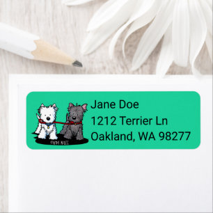 Westie & Cairn Return Address Label