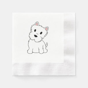 westie cartoon.png napkin