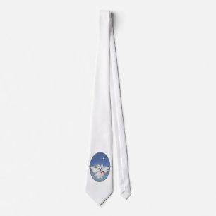 Westie Christmas Angel Tie