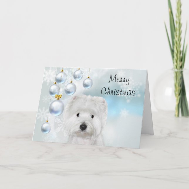 Westie Christmas Card (Front)
