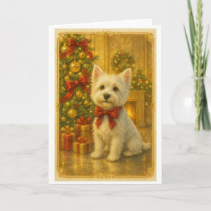 Westie Christmas Card