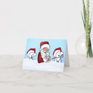 Westie Christmas Card