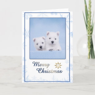 Westie Christmas card