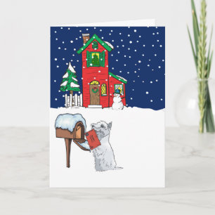 Westie Christmas Holiday Card