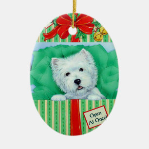 Westie Christmas Ornament by Borgo