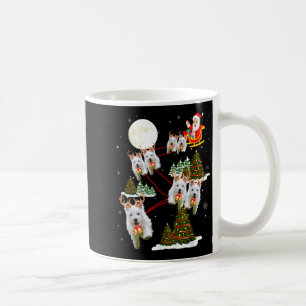 Westie Christmas Tree Westie Santa Hat Lights Xmas Coffee Mug