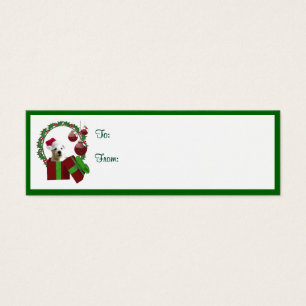 Westie Christmas Wishes Gift Tags