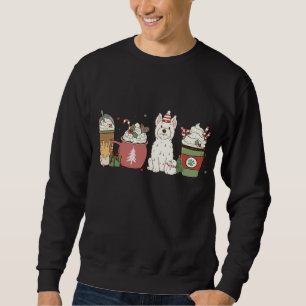 Westie Coffee Latte Winter Christmas Dog Mum Holid Sweatshirt
