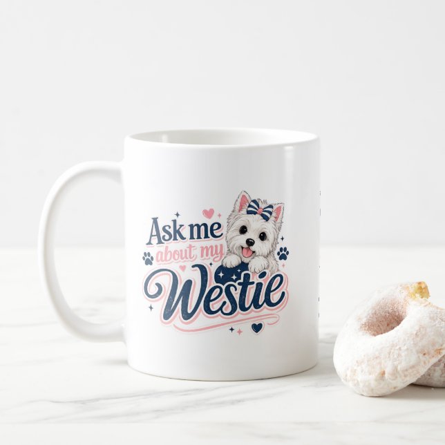Westie Coffee Mug (With Donut)