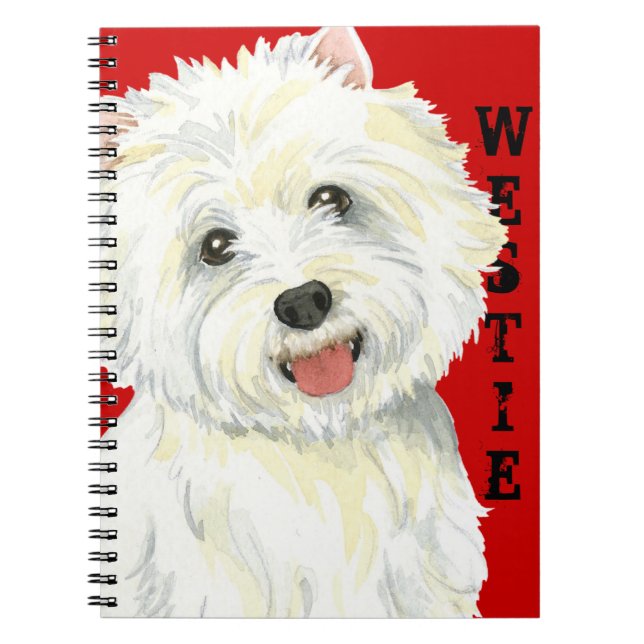 Westie Colour Block Notebook (Front)