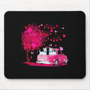 Westie Couple Truck Happy Valentines Day Gifts Mouse Mat