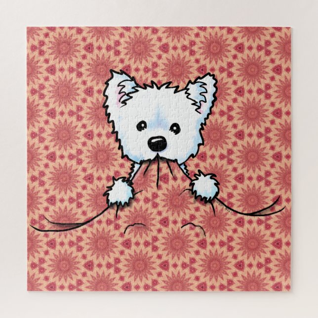 Westie Cute Aggression KiniArt Jigsaw Puzzle (Vertical)