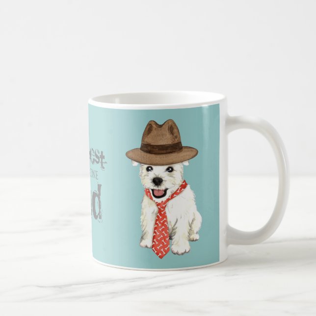 Westie Dad Coffee Mug (Right)