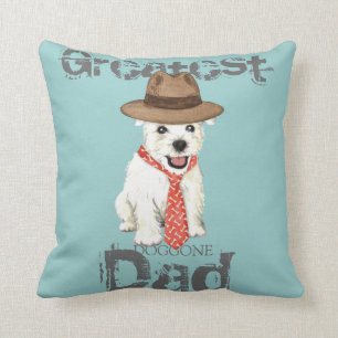 Westie Dad Cushion