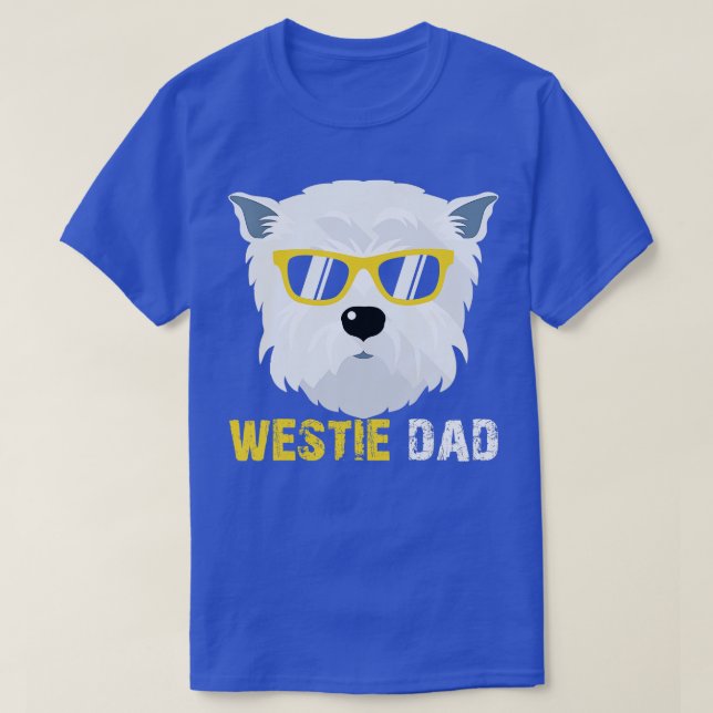 Westie Dad Shirts For Dog Owners Fathers Day  Men  (Design Front)