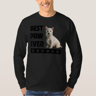 Westie Dad West Highland White Terrier Fathers Day T-Shirt