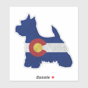 Westie Dog Breed Colorado Flag