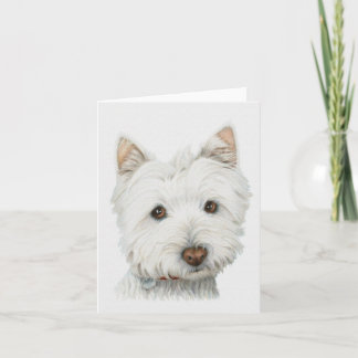 Westie Dog Card