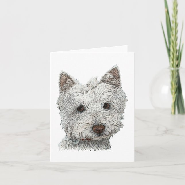 Westie dog card (Front)