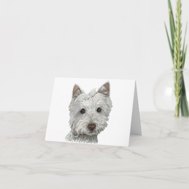 Westie dog card (Front)
