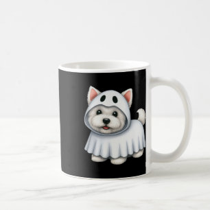 Westie Dog Halloween Costume Ghost West Terrier  Coffee Mug