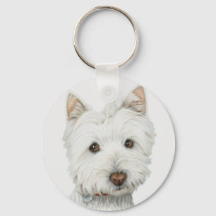 Westie Dog Key Ring
