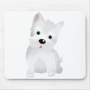 Westie dog mouse mat