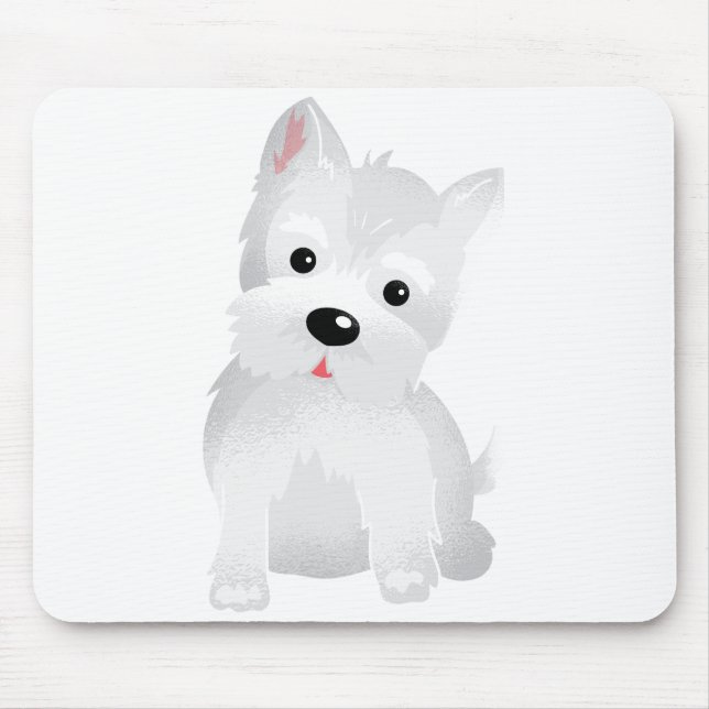 Westie dog mouse mat (Front)
