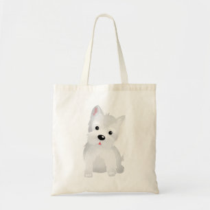 Westie dog tote bag