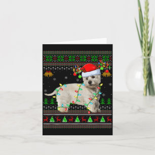 Westie Dog West Highland Terrier Ugly Christmas Sw Card