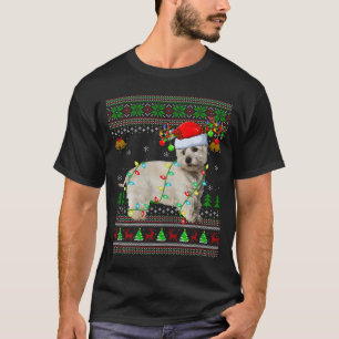 Westie Dog West Highland Terrier Ugly Christmas Sw T-Shirt