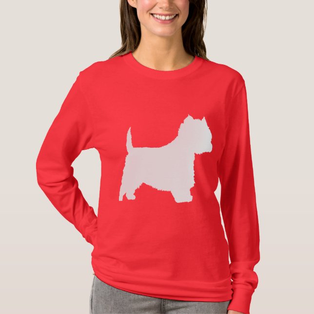 Westie Dog (white) T-Shirt (Front)