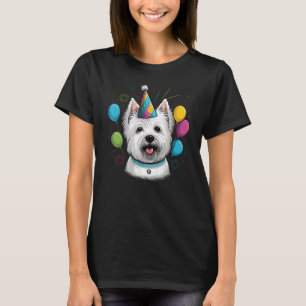 Westie Event Birthday Party West Highland White Te T-Shirt