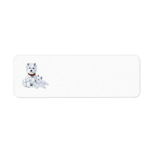 Westie Father Return Address Label