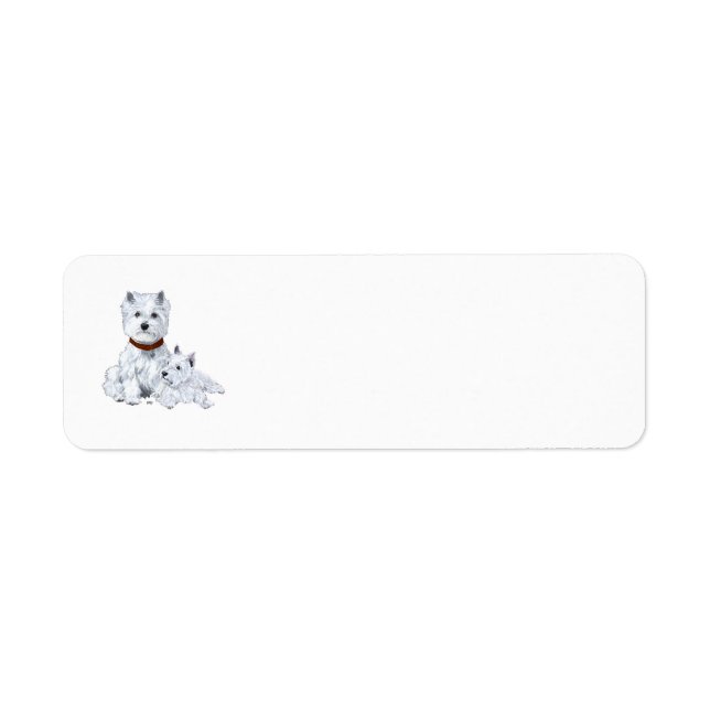 Westie Father Return Address Label (Front)