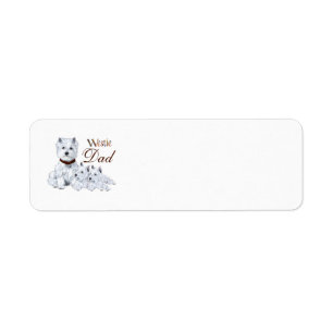 Westie Father Return Address Label