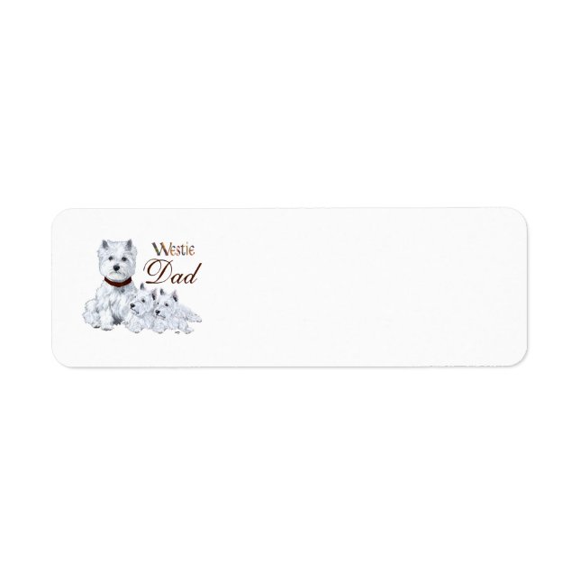 Westie Father Return Address Label (Front)