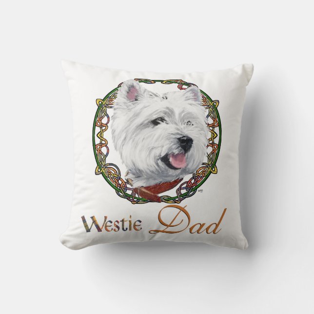 Westie Father's Day Cushion (Front)