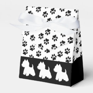 Westie Favor Box Paw Prints No Title