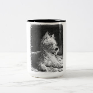 Westie Fine Art Coffee Cup Mug by chstudios.net