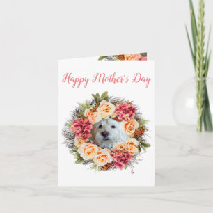 Westie Floral Mother's Day Greeting Card